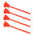 4Pcs Resin Mixer Paddles Strong Uniform Mixing 5 Blades Reusable Paint Mixer Drill Attachment Red