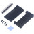 Aluminum Alloy Cooling Case Acrylic Bottom Shell Passive Cooling Enclosure for Raspberry Pi Straight Pin Header