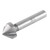 6pcs High Speed Steel Round Shank 3-Flute Countersink Cutter Bits Chamfering Tool