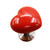 Heart Shape Ceramic Door Knob Drawer Cupboard Wardrobe Furniture Pull Handle (Red, S)
