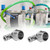 2Pcs All copper Nickel plated 6mm Pneumatic Quick Connector+90 Degrees BSPP Male Thread(1/2'')