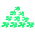 10Pcs 100mm 4 Blades Propeller DIY Toy Model Rotating Accessories with 2mm Hole XR-150Green