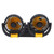 Dual Head Car Fan Adjustable 2 Speed 360 Degree Rotation Dashboard Mount Brushless Motor Portable Vehicle Cooling DC12V