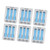 50Pcs 3 Port Wire Connector Bronze PC Compact Wires Fast Connection Terminal for Building WiringBlue