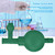Lab Rubber Suction Bulb Safe Pressure Quantitative Pipette Filler with 3 Valves (Green)