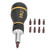 9Pcs Ratcheting Screwdriver Magnetic Head 3 Ratchet Setting with Bits Tool Set Kit
