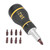 9Pcs Ratcheting Screwdriver Magnetic Head 3 Ratchet Setting with Bits Tool Set Kit