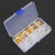 120Pcs 6.3mm 4.8mm 2.8mm Gold Copper Wire Terminal Connector with Sleeve Storage Box Accessory120Pcs Terminal Kit