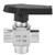 3 Way Ball Valve BSPP Female Thread Stainless Steel Valve for Water Pipe Flow ControlBSPP 1/4in