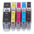 Ink Cartridge Set Large Capacity Clear Colorfast Printing Black Color Ink Cartridge Replacement for PIXUS BK BK C M Y