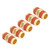 20 Pcs 1/4 NPT to 1/4 NPT Male Fitting Brass Hex Coupling with Leakage Proof Rubber Layer for Pipe Air Hose