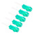 20Pcs LED Plastic Holder Bezel Mount PC Indicator Light Aircraft Lampshade Component 5mmGreen Light