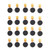 20 Pcs DC Mini Vibration Motor Tiny Flat Coin Button Contact Vibrating Motor for Tablet Cell Phones