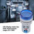 LED Voltmeter Signal Light Digital Display DC Voltage Meter Indicator Round Lamp Tester (Blue)