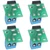 4Pcs DC Connector 5.5x2.1mm to 2P 5.08mm Power Adapter Board Compatible with 5.5x2.5mm Port