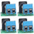 4Pcs DC Connector 5.5x2.1mm to 2P 5.08mm Power Adapter Board Compatible with 5.5x2.5mm Port