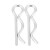 R Cotter Pin Retaining Pin Fastening Clip Bright Zinc Plated (2*40mm 20pcs)