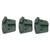 3Pcs Diamond Grinding Shoes Trapezoid Concrete Cutting TShaped Point Teeth 2Hole Green 30#