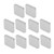 10Pcs Neodymium Magnet Powerful Beautiful Appearance Bright Silver Finish Rare Earth Magnets for DIY Office