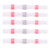 50Pcs Heat Shrink Tubes Solder Seal Wire Connector Kit Waterproof HotMelt Terminals(SST-S21 Red )