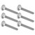 30Pcs M8x1.25 Screw Bolt A2 Stainless Steel Cup Square Coarse Thread Carriage Bolts DIN603M8x70