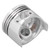 Mini Tiller Piston Aluminum Alloy Air Cooled Micro Cultivator Engine Piston Replacement173F