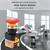 22MM Red Self Locking Emergency Stop Switch Button with Big Mushroom Head