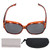 UV Protection Glasses Amber Anti Slip Lightweight Frame Polarized Sunglasses for Myopic Crowd