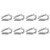 50Pcs Wire Rope Thimble Stainless Steel Cable Rigging Tools for Shipbuilding Industry(M8（8mm） )