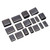 17 Pcs Oval Leather Punching Die Set Mold Cutting Kit Durable 1 Hole Hollow Punch Cutter
