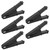 5Pcs Power Test Clip Good Electrical Conductivity Corrosion Resistance Electrical Mini Test Clamp Clips for ElectronicBlack