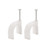 100Pcs Circle Cable Clip Wire Clamp 25mm PE with Steel Nail for Fixing Management