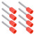 1000Pcs Insulated Ferrule Electrical Pin Crimp Terminals 20 AWG Cord End Connectors KitE7512 Red