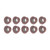 10Pcs Turning Insert Carbide Blade Lathe Cutter Milling CNC Tool Set Kit for Replacement(RDMW1204MOEP )