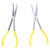 2Pcs 11in Long Nose Pliers Carbon Steel 45 Degrees Bending Workshop Equipment Hand Tool