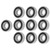 10Pcs 6203RS Bearing Steel Deep Groove Ball Bearing 17mm