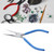 Needle Nose Pliers Long Reach Accurate Mini Multifunctional CRV for Jewelry Making 6in