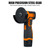 12V Cordless Brush Angle Grinder Kit, Ginding Disc 3 Inch/76mm, Lightweight Angle Grinder Tool w/ 2PCS 1300mAh Lithium-Ion Battery & Charger, Ergonomic Button Position for Reducing Hand Pressure Include 6PCS Cutting Disc