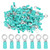 100PCS Pre Insulated Terminal Ring Copper Crimp Connectors for AWG12‑10 Electrical Wire RV5.5‑6