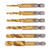 6Pcs HSS Tap Drill Bits Set High Speed Steel Titanium Coated Hex Shank Thread Hand Tool M3‑M10
