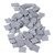 100PCS Terminal Partition Plates PA66 Din Rail Block End Cover Separation Baffle for UK3N UK5N UK6N UK10N UK16N UK25N