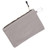 Zipper Tool Bag Multi Purpose Canvas Waterproof Portable with Carabiner for Storage Grey