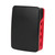 ABS Case Protective Shell Snap In Slot Accurate Hole Corrosion Resistance for Raspberry Pi 4B(Black Red )