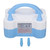 Electric Balloon Pump Portable Dual Nozzle Blower Air Inflator Time Saving for Decoration Party Blue US Plug 110‑120V