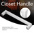 12mm 304 Stainless Steel Silver Cabinet Handle Simple Style Furniture Door Accessory(160mm)