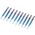 10pcs 3.175mm Blue Coated Spiral Ball Nose End Router Bit Milling Cutter 1 x 4mm