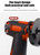 12V Cordless Brush Angle Grinder Kit, Ginding disc 3 Inch/76mm, Lightweight Angle Grinder Tool w/ 2PCS 1300mAh Lithium-Ion Battery & Charger, Ergonomic Button Position for Reducing Hand Pressure Include 6PCS Cutting  Disc