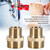 Brass Fitting Hex Nipple Reducing Male Pipe 3/4" to 1/2" Water Tube Fittings (Intensification)