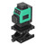 Green Laser Leveler Self Leveling 16 Lines High Accuracy IP54 Beam Level Meter for Wall 100‑240V US Plug