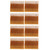 8Pcs Cooling Fins Aluminum Alloy Power Radiator Slotted Heatsink for Electronics 50x50x15mm GoldWith Adhesive